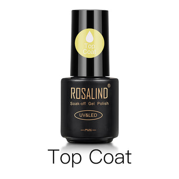 ROSALIND 4PCS Top Base Coat Gel Nail Polish Set For Nails Semi Permanent Primer For Nail art Matt Top Coat base coat Nail Gel Polish
